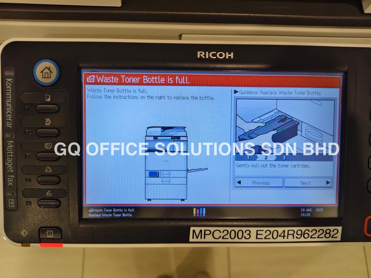 Quick Fix for Offices: Easy Waste Toner Tank Replacement in Photocopiers